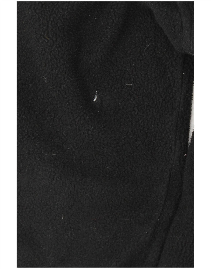 JACK WOLFSKIN Mens Fleece Jacket UK 38 Medium Black Polyester