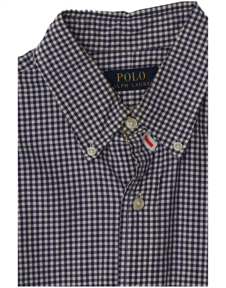 POLO RALPH LAUREN Herreskjorte Medium Navyblå Gingham Bomuld