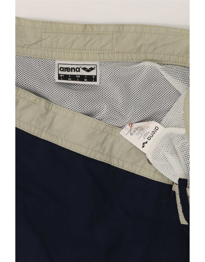 Arena Badeshorts til mænd Large Navy Blue Colourblock Polyester