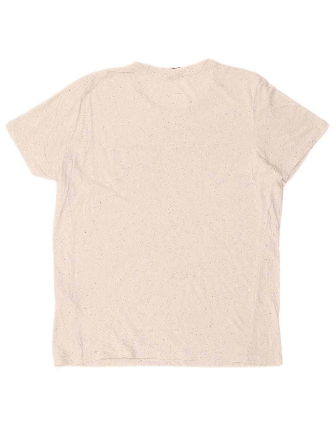 Jack & Jones Herre T-Shirt Top Stor hvid Flecked Bomuld
