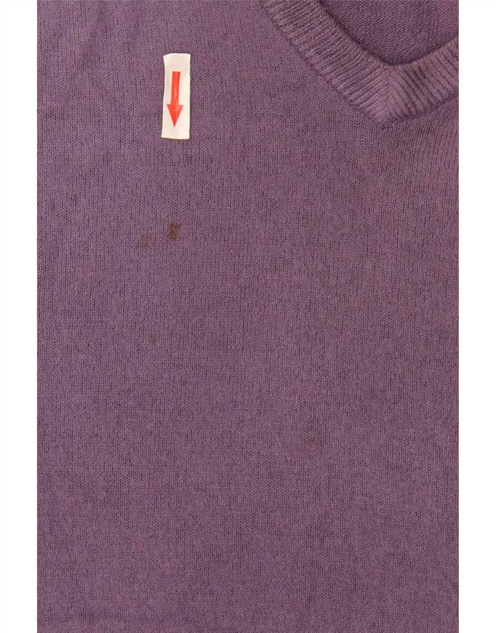 Marks & Spencer Herre Blue Harbor V-hals sweater Stor lilla