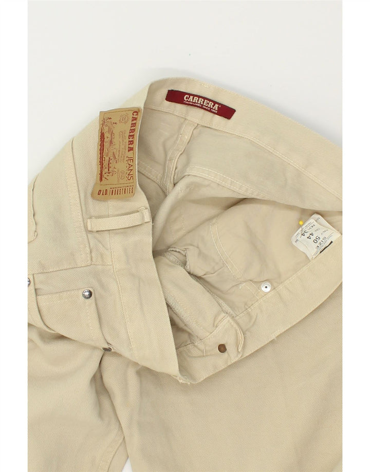 CARRERA Mens Straight Jeans W34 L29 Beige Cotton Vintage Carrera and Second-Hand Carrera from Messina Hembry 