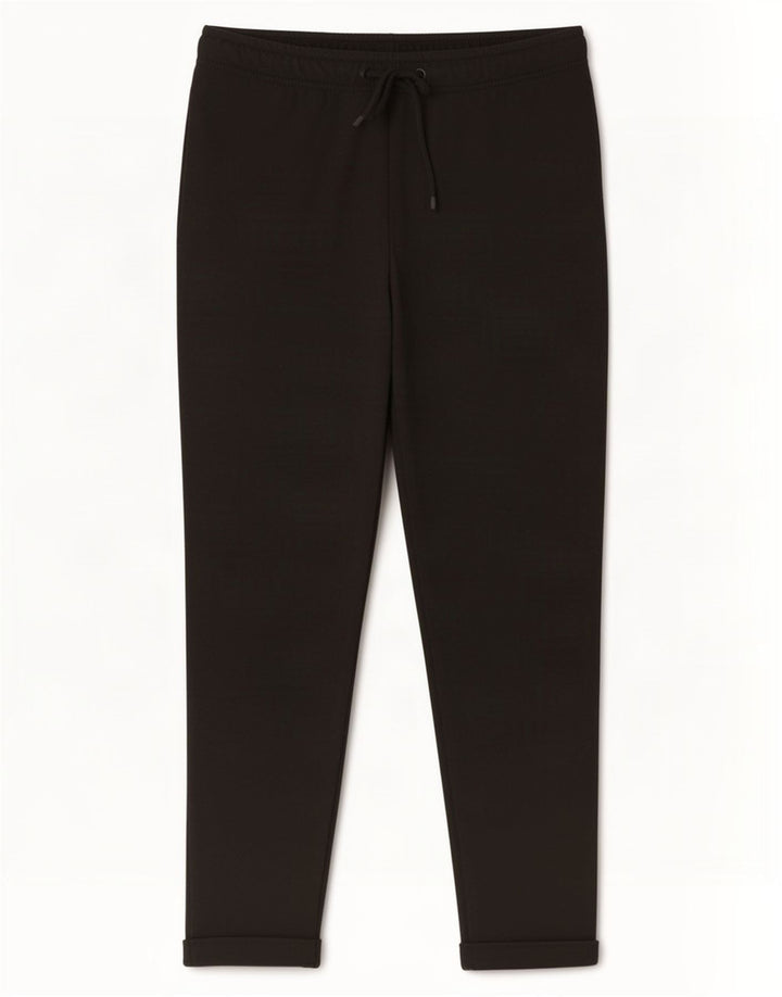 Zara Herre Slim Cropped Trousers Medium W32 L26 Sort Polyester