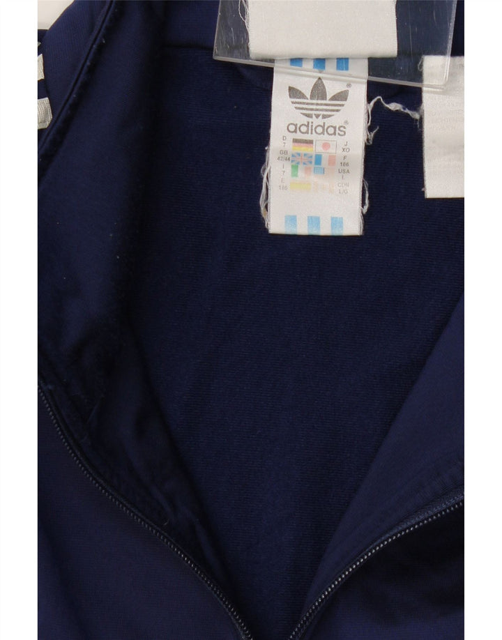ADIDAS Træningsdragt til mænd, topjakke UK 42/44 Stor marineblå polyester