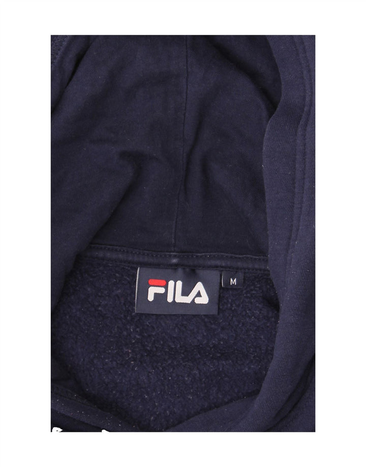 FILA Womens Oversized Hoodie Jumper UK 14 Medium Multicoloured Colourblock Vintage Fila and Second-Hand Fila from Messina Hembry 