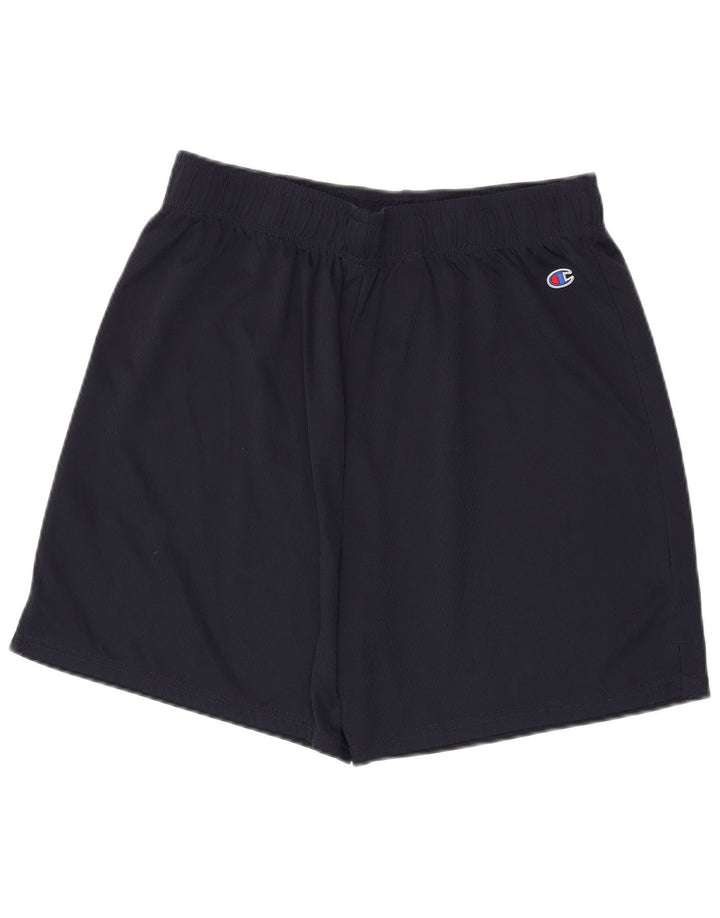Champion Herre Sportshorts Large Navy Blue Polyester