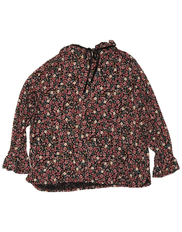 Monsoon Dame Langærmet Bluse Top UK 22 3XL Multicolored Floral