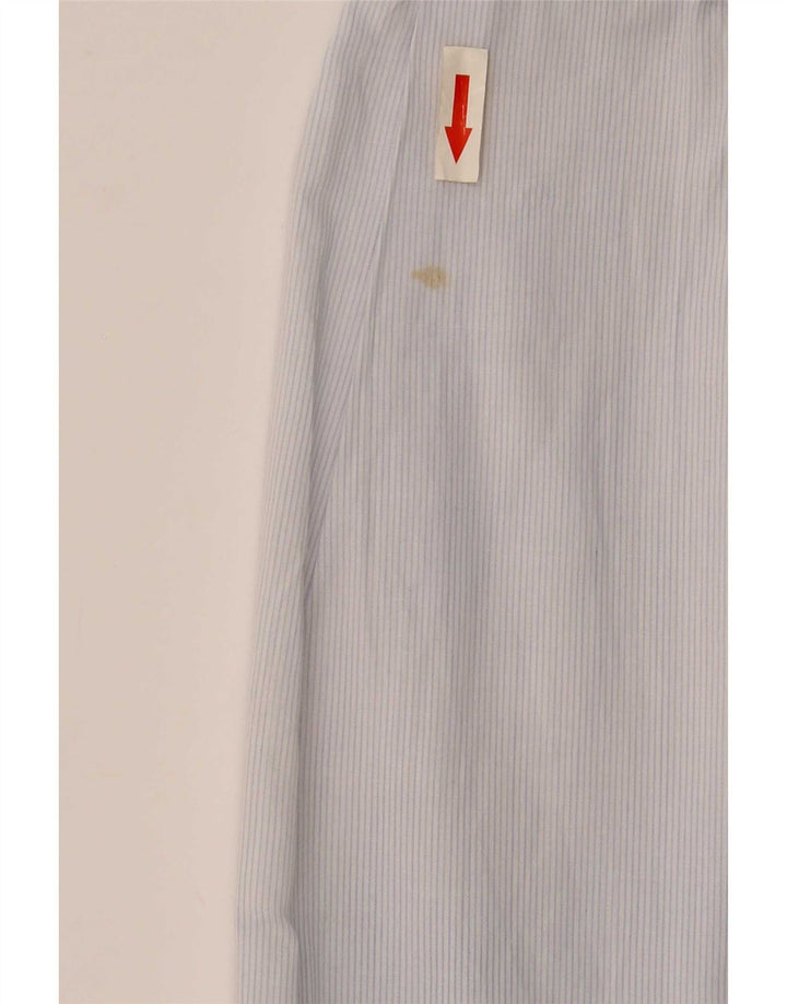 Zara Herre Slim Fit skjorte Medium Blue Pinstripe Bomuld