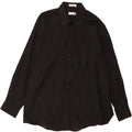 PIERRE CARDIN Mens Shirt Size 17 17 1/2 XL Black Polyester Vintage Pierre Cardin and Second-Hand Pierre Cardin from Messina Hembry 