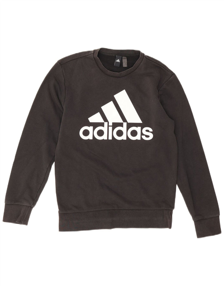 Adidas grafisk sweatshirt til mænd, lille sort bomuld