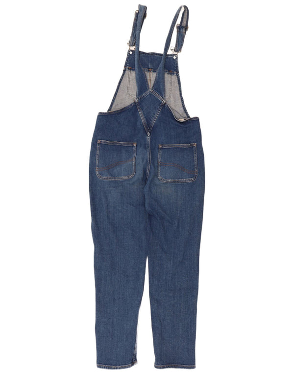 Fat Face Dame Lewes Dungarees Slim Jeans UK 8 Small W28 L27 Blue Bomuld