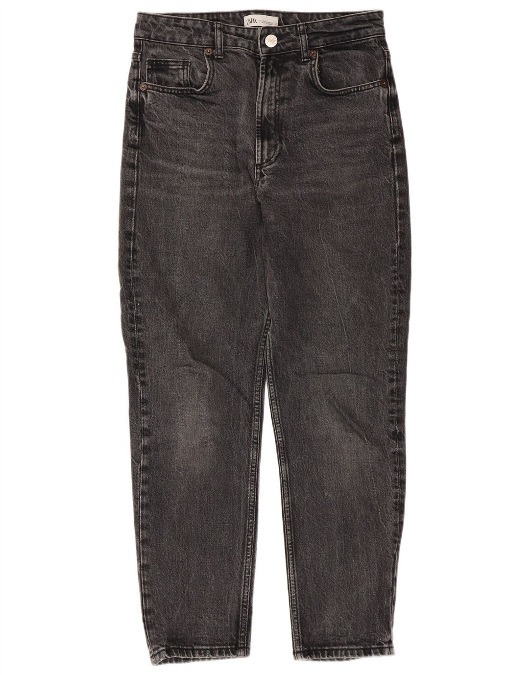 Zara Dame Løse Jeans EU 38 Small W28 L27 Grå