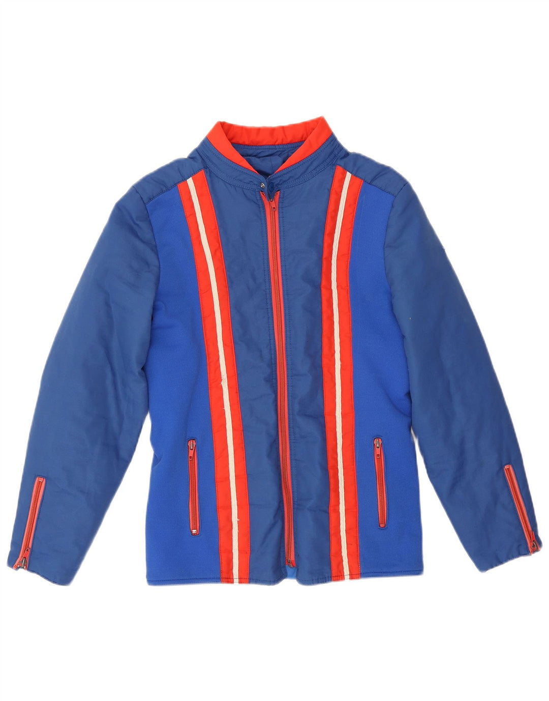 Impidimpi Herre Windbreaker Jacket UK 36 Lille blå stribet polyamid