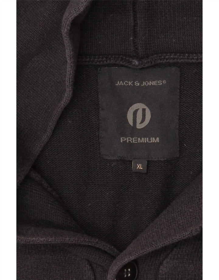 JACK & JONES Herre Premium Cardigan Sweater XL Navy Blue