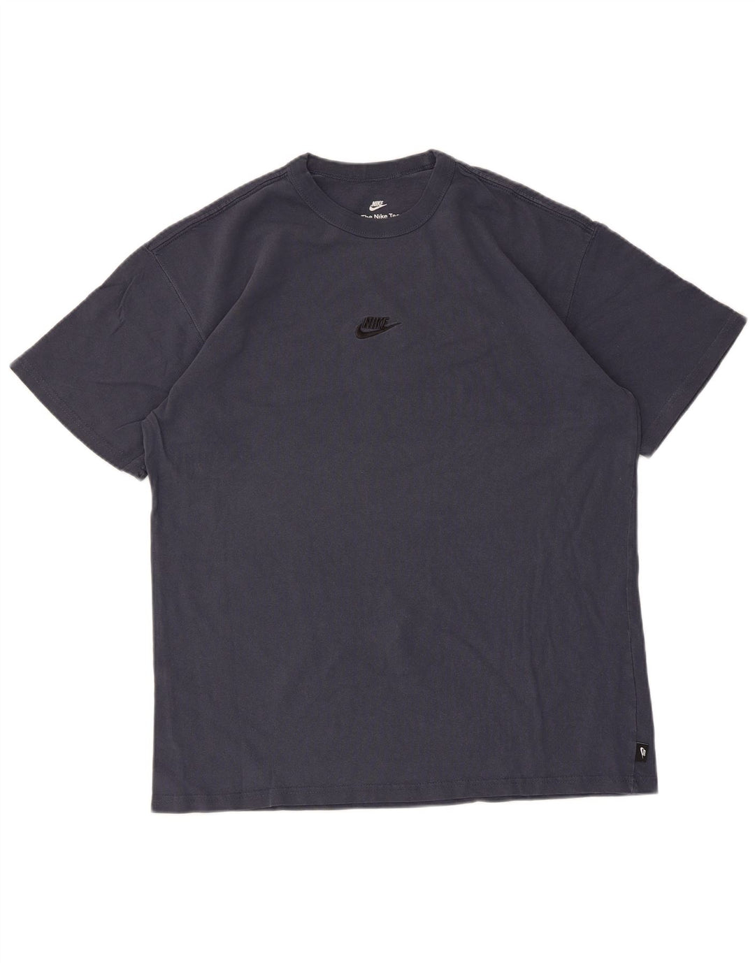 Nike Herre Loose Fit T-shirt Top Medium Navyblå Bomuld