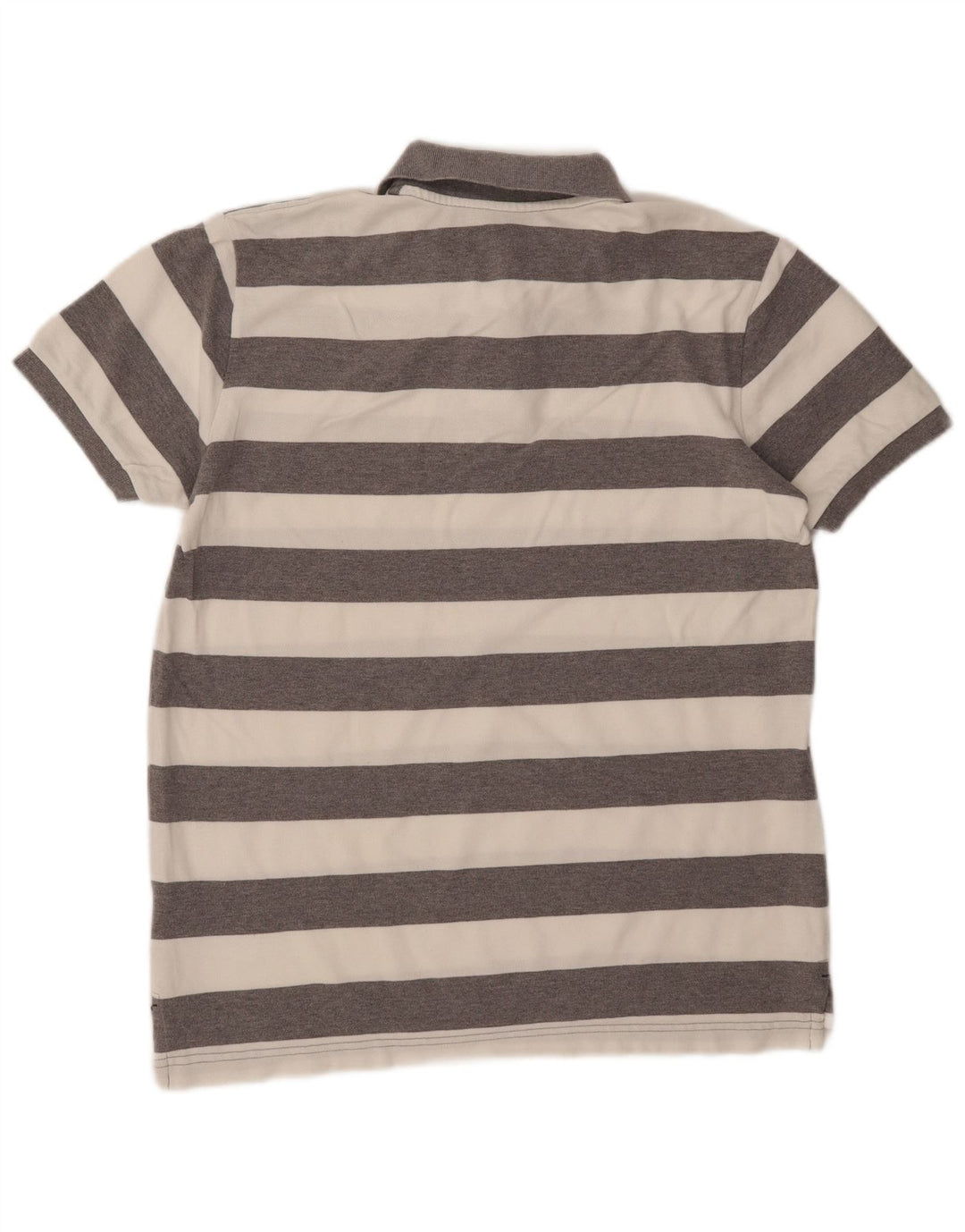 Gap herre poloshirt, stor grå stribet bomuld