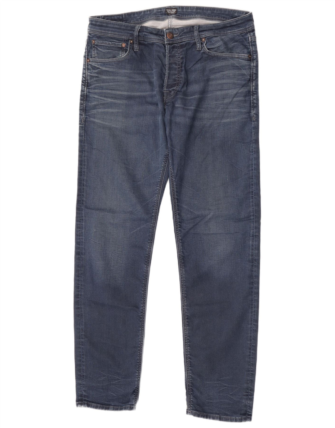 Jack & Jones Herre Slim Jeans W36 L34 Blå Bomuld