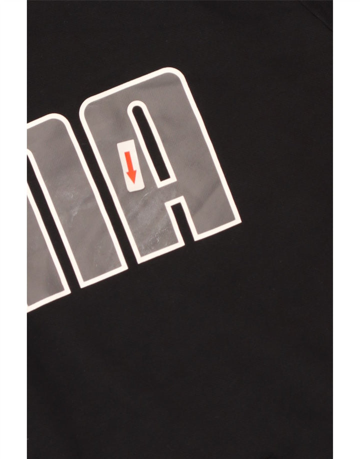 Puma grafisk hættetrøje til mænd 2XL sort bomuld