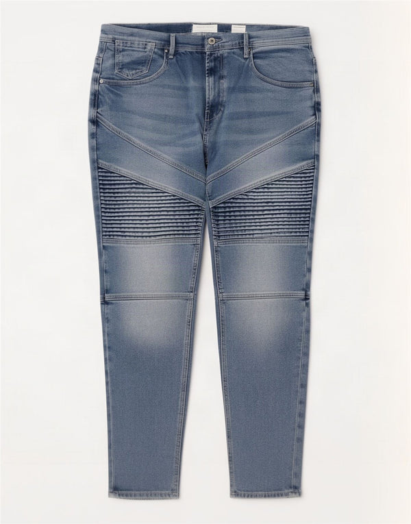 Zara Herre Tapered Jeans EU 44 Large W34 L28 Blå Bomuld