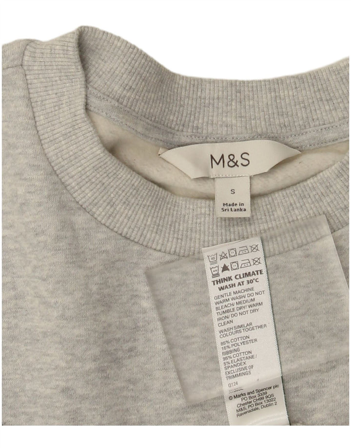 Marks & Spencer Sweatshirt til mænd, lille grå bomuld