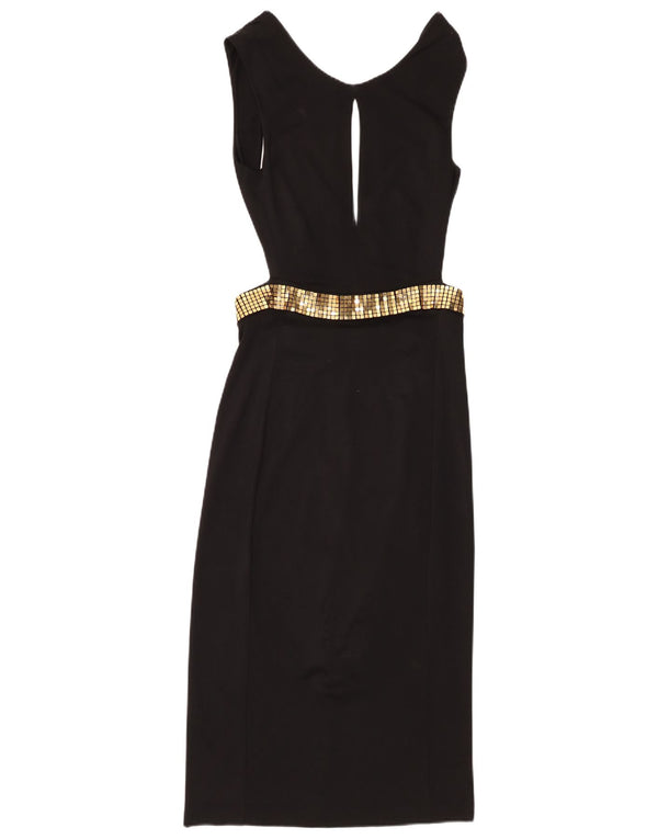 Just Cavalli Womens Cut Out Ærmeløs Bodycon Dress IT 44 Medium Black