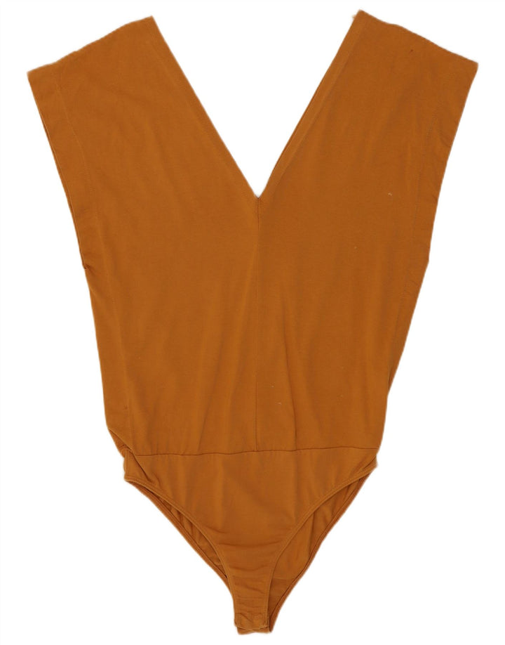 Zara Womens Bodysuit UK 10 Small Orange