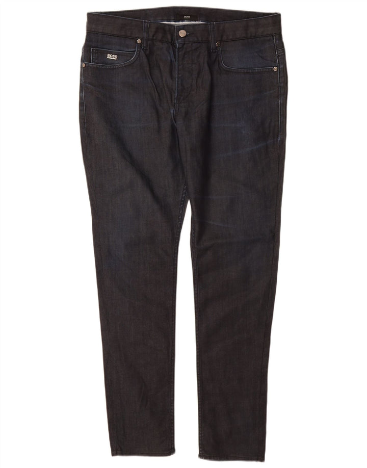 Hugo Boss Skinny Jeans til mænd W34 L30 Marineblå bomuld
