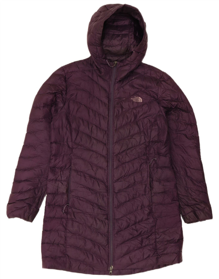 The North Face Dame Hooded Polstret Coat UK 16 Large Purple Polyester
