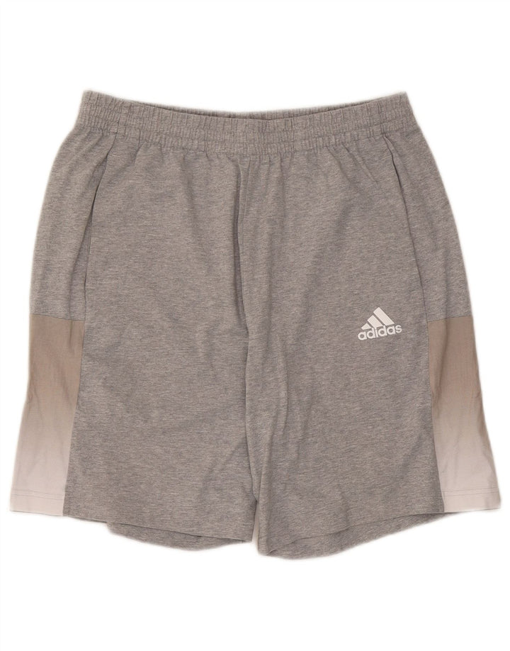 Adidas Sportsshorts til mænd Large Grå Colourblock Bomuld