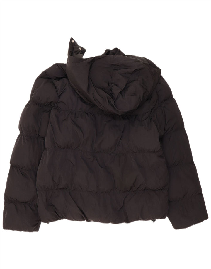 Jordan Herre hættepolstret jakke UK 38 Medium Sort Polyester