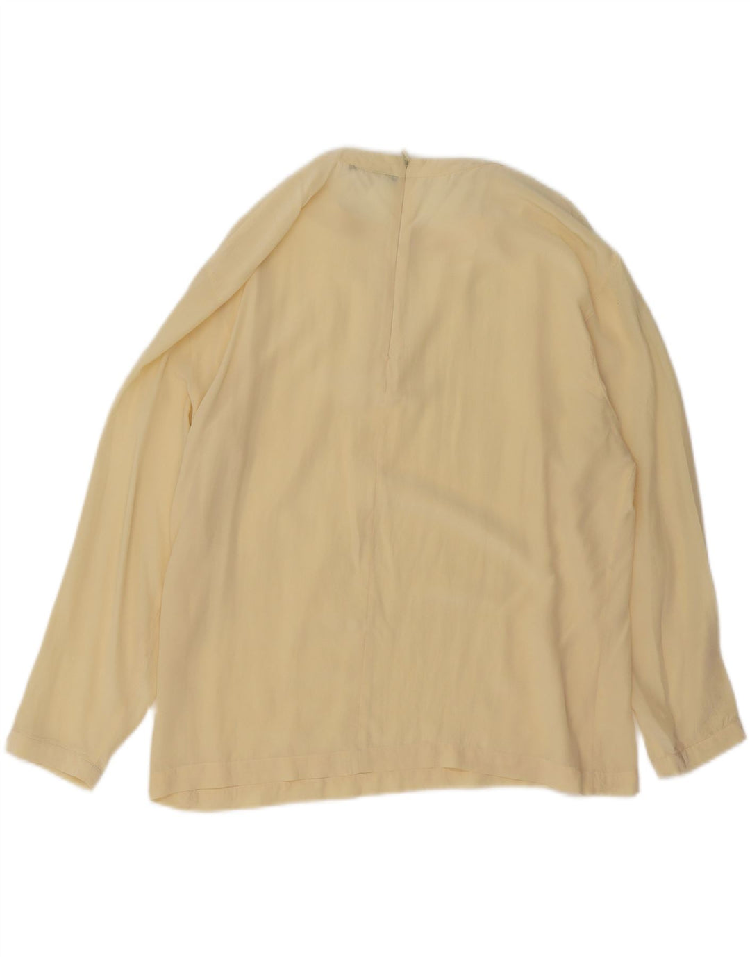 VINTAGE Womens Long Sleeve Blouse Top UK 18 XL Off White