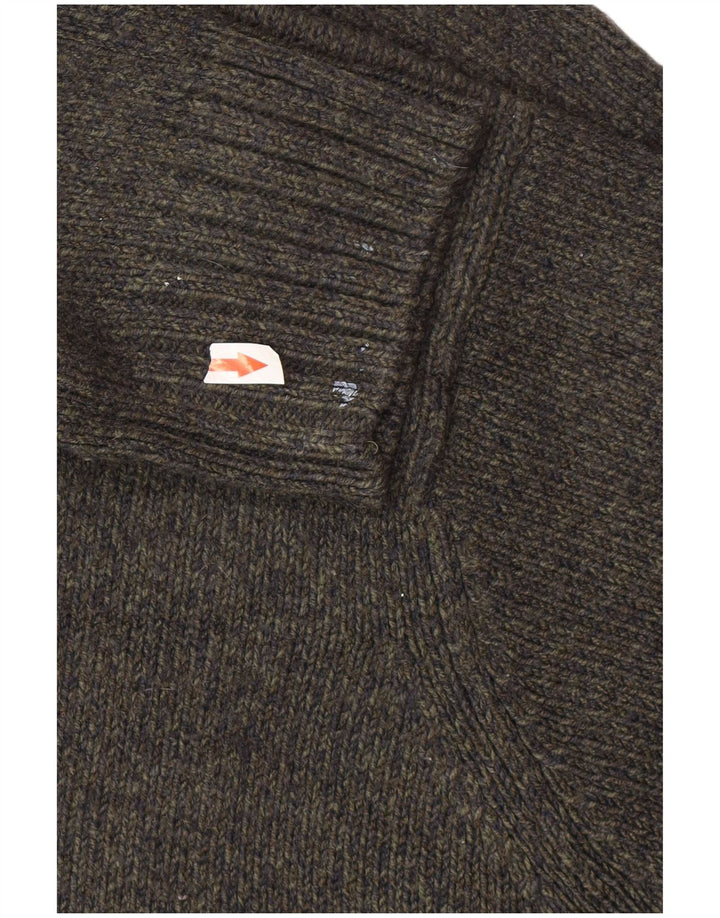 Marks & Spencer Herre Roll Neck Jumper Sweater Stor Grøn Akryl