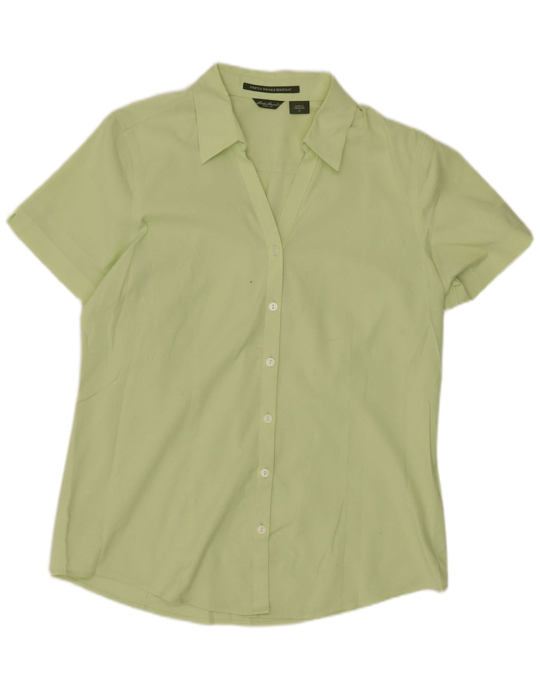 Eddie Bauer kortærmet skjorte til kvinder UK 14 Medium Green