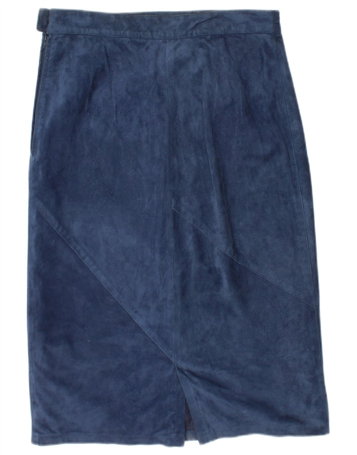 Robrik Dame Ruskind 2-delt nederdelsæt IT 44 Medium W30 Marineblåt læder