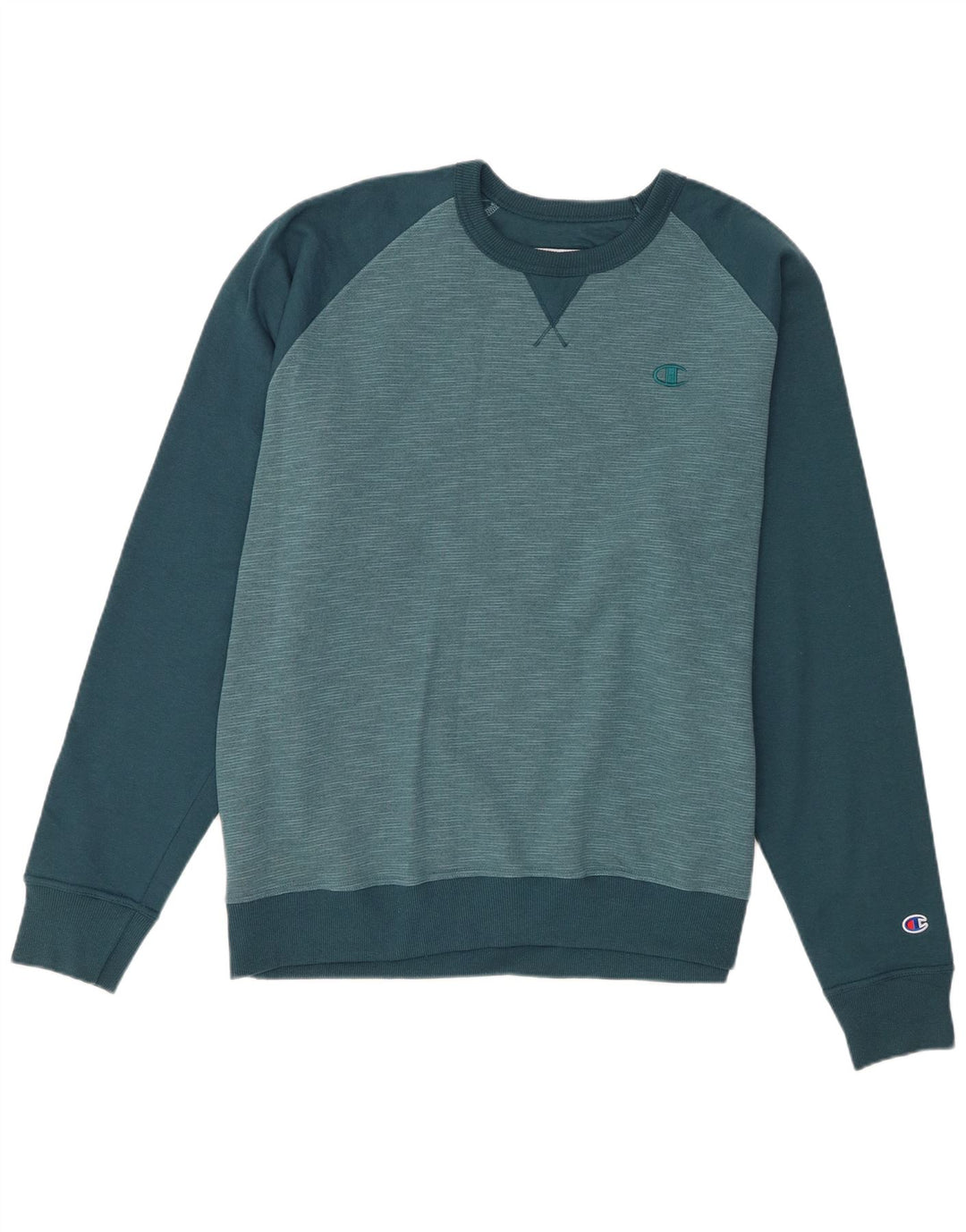 Champion Herre Sweatshirt Jumper XL Blå Colourblock Bomuld