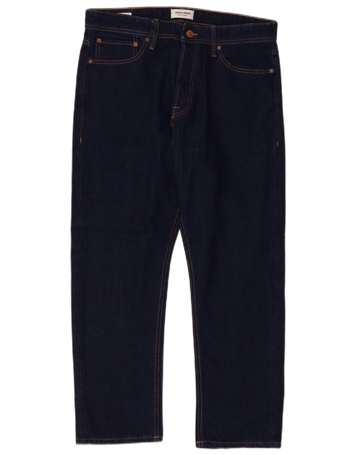 Jack & Jones Straight Jeans til mænd W34 L30 Marineblå bomuld