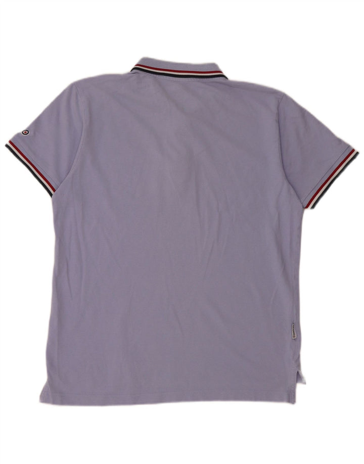 Lambretta herre poloshirt Medium blå bomuld