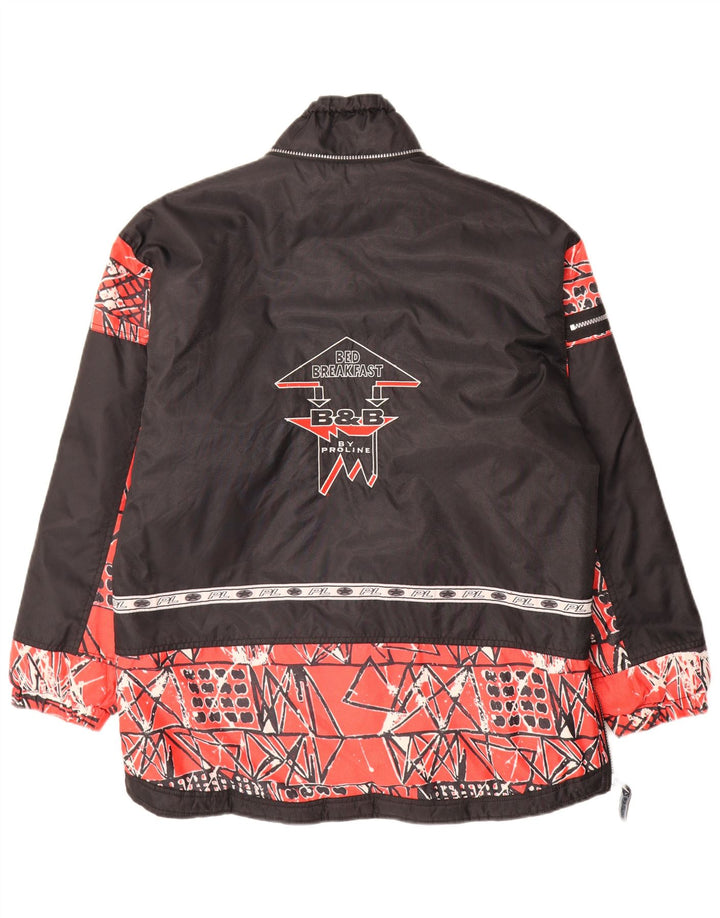 Proline Herre Grafisk Anorak Jacket UK 40 Stor Rød Geometrisk Polyamid