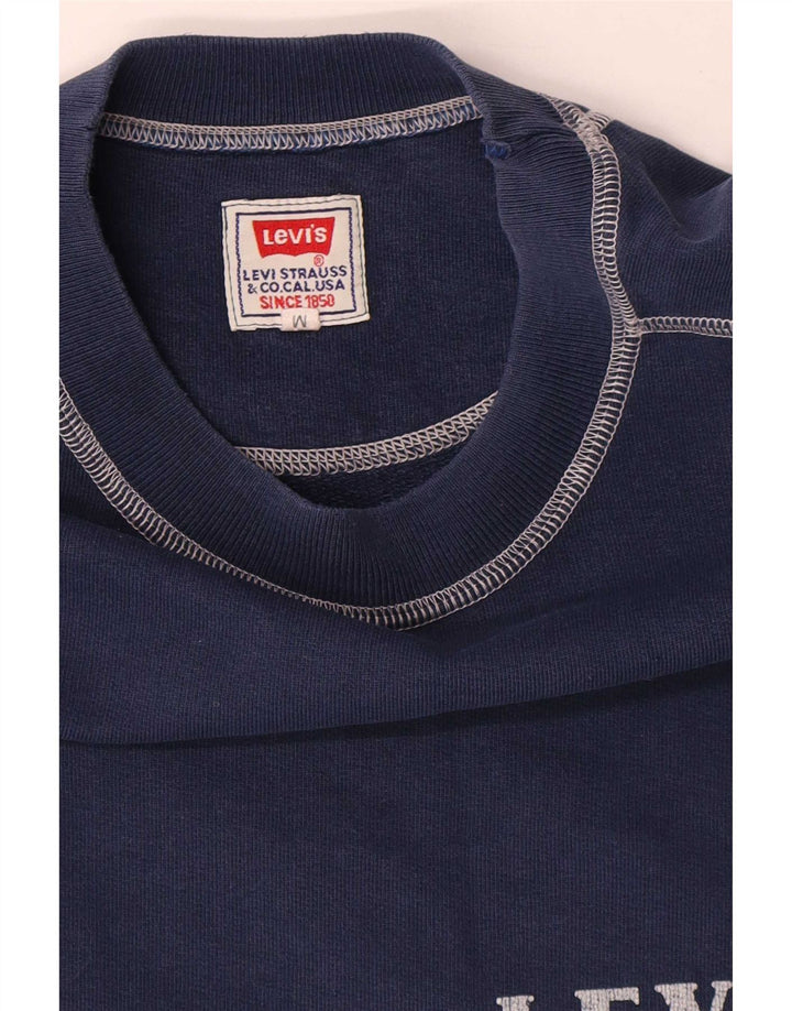 Levi's Herre Top Langærmet Medium Navy Blue Colourblock Bomuld