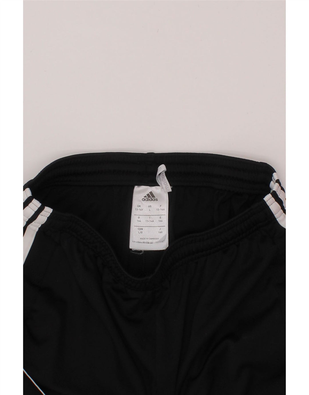 ADIDAS Boys Climacool Sport Shorts 13-14 Years Black Polyester Vintage Adidas and Second-Hand Adidas from Messina Hembry 