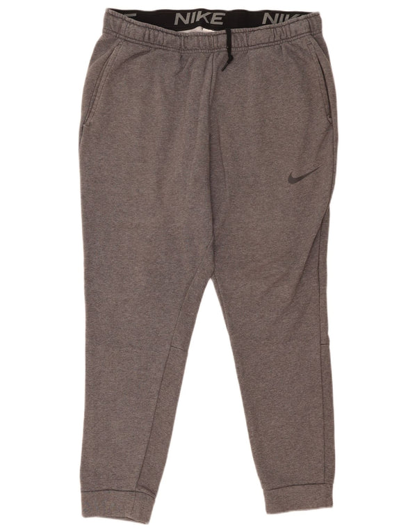 Nike Herre Dri Fit træningsdragt Bukser Joggers XL Grå Bomuld