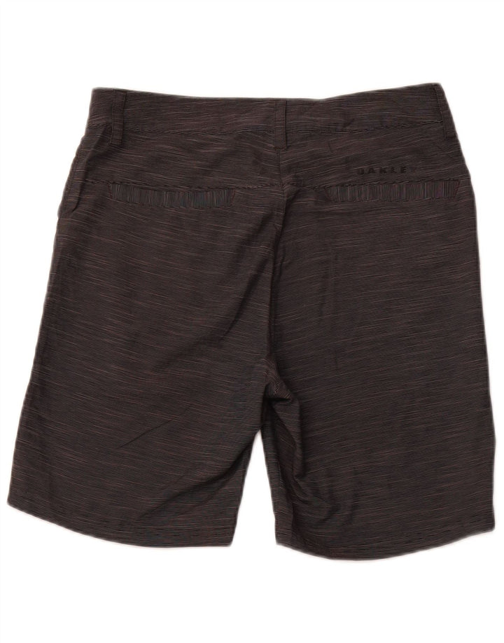 Oakley Herre Regular Fit Chino Shorts W30 Medium Grey Pinstripe Sports