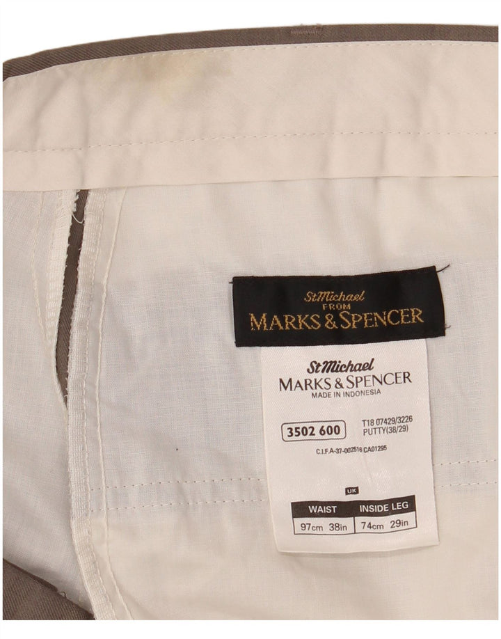 Marks & Spencer Herre St. Michael Pegged Casual Bukser W38 L29 Brun