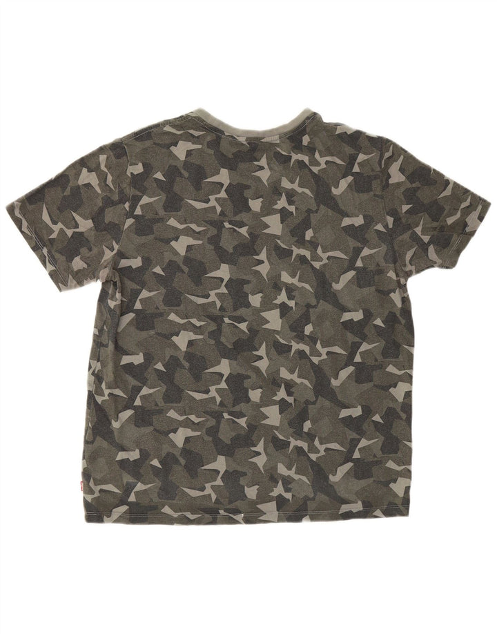Levi's Herre grafisk T-shirt Top Stor flerfarvet Camouflage Bomuld