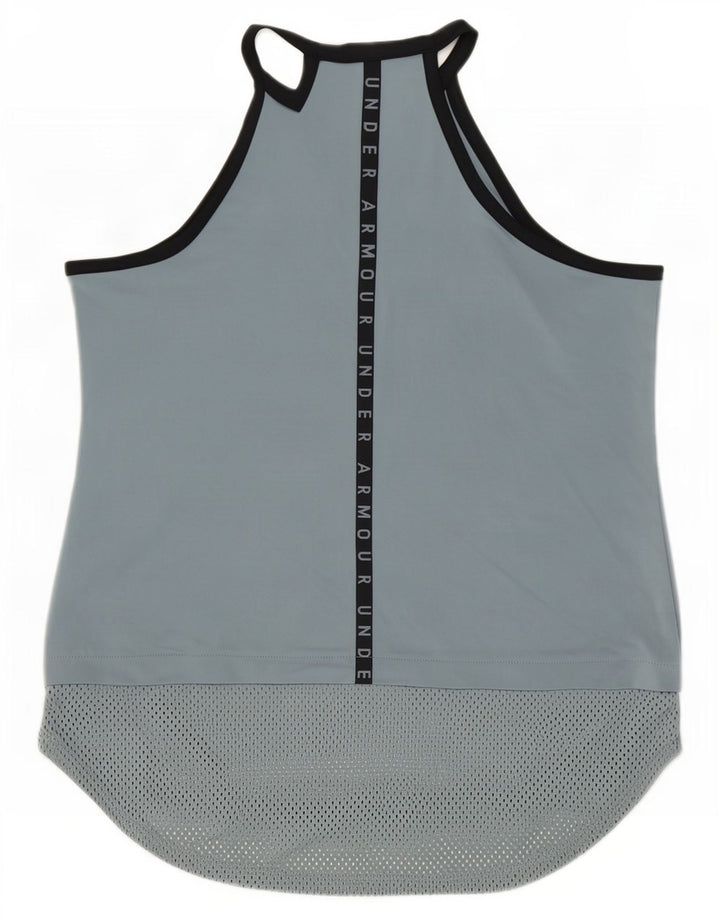 Under Armour Dame Heat Gear Grafisk Vest Top UK 12 Medium Grå