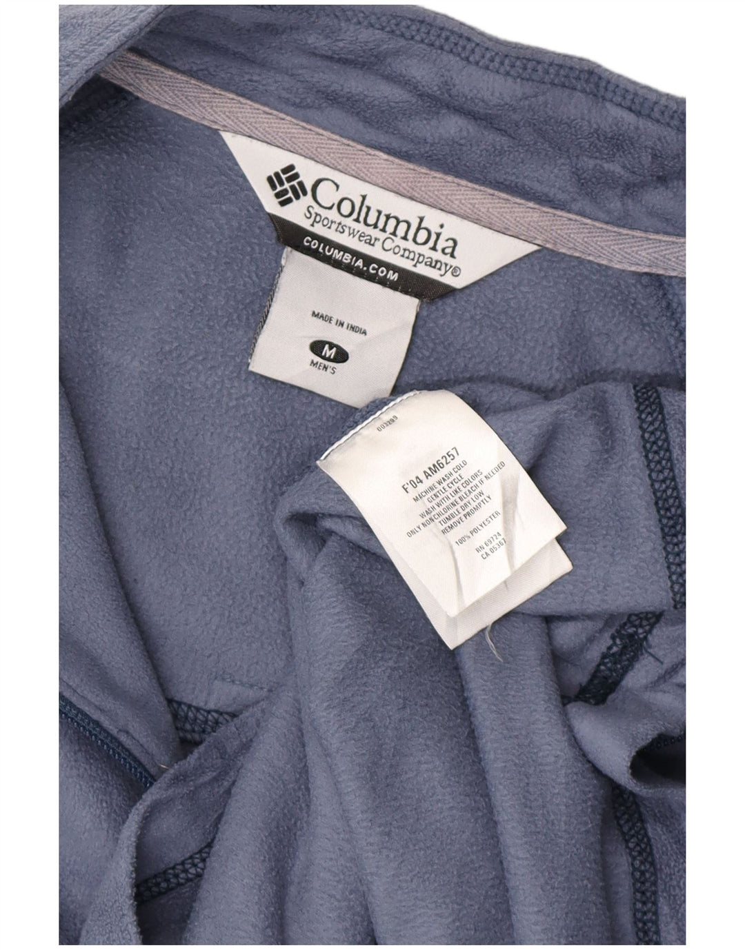 Columbia Herre lynlås hals Fleece Jumper Medium Blue Polyester