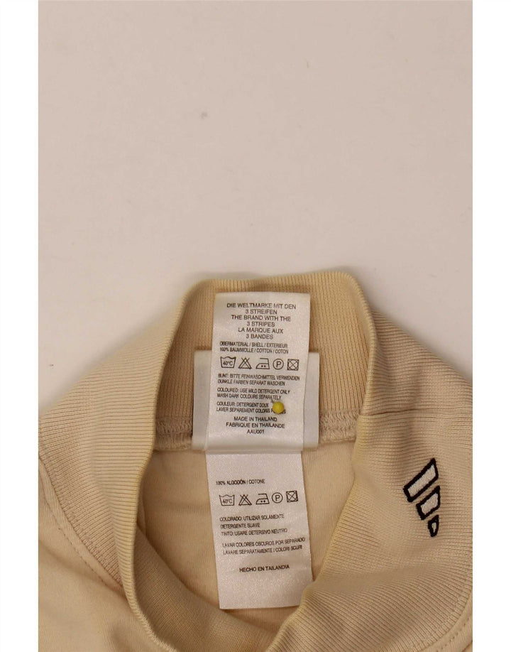 Adidas Herre Top Langærmet UK 38/40 Medium Beige Bomuld