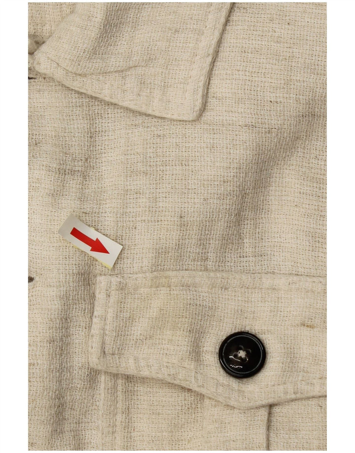 Jack & Jones herre overshirt skjorte lille beige hør