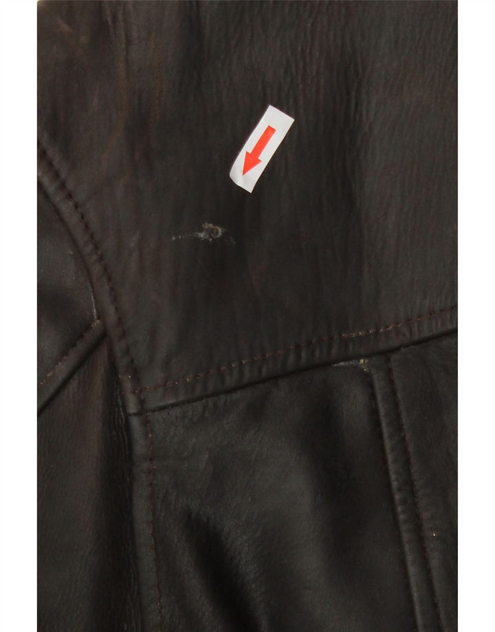 Route 66 Herre Læderjakke UK 38 Medium Brun Læder