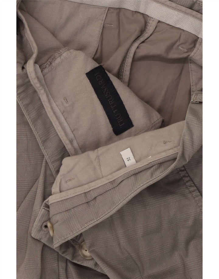 Trussardi Herre Lige Chino Bukser IT 52 XL W36 L29 Grå